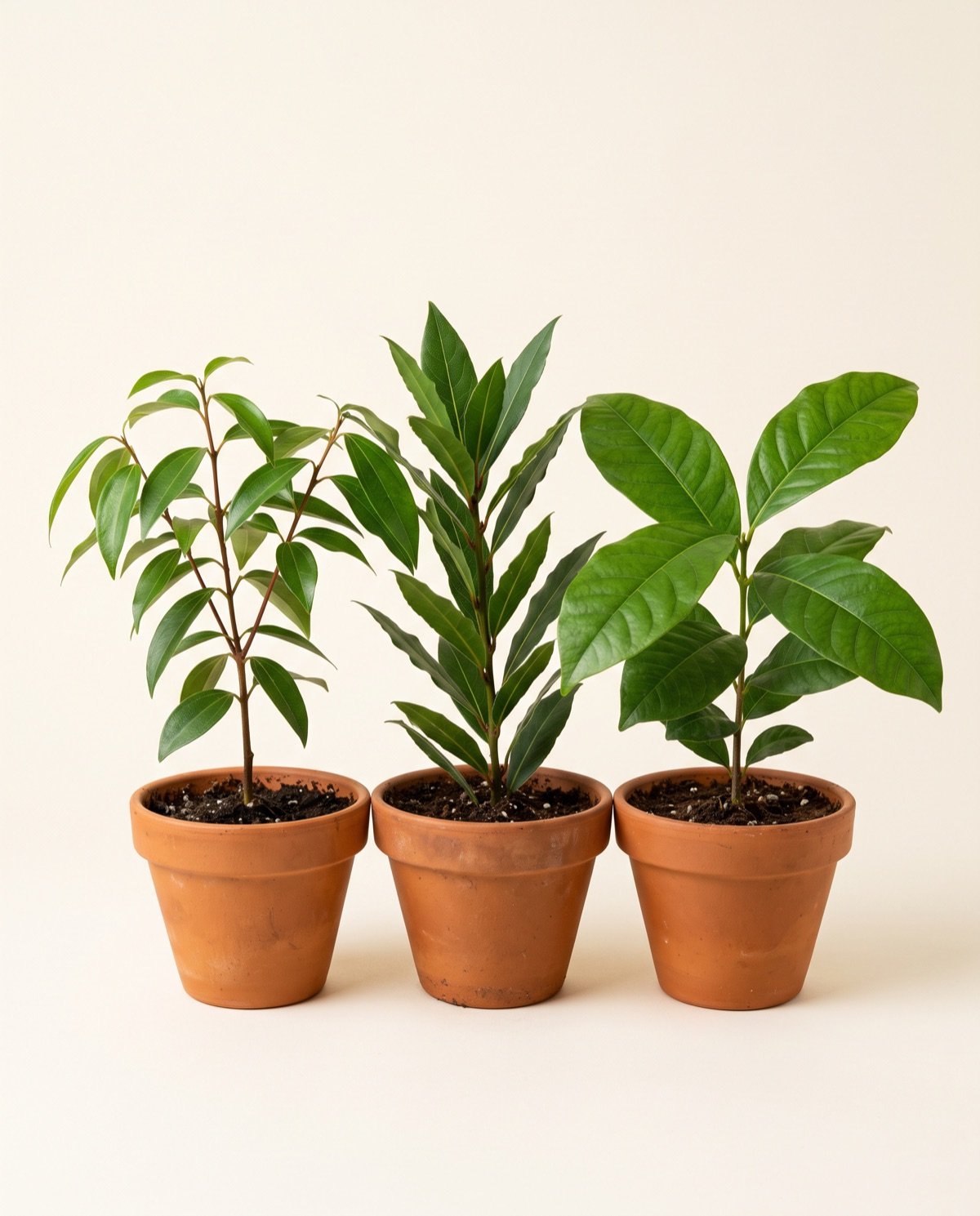 Pack of 3 – Kitchen Herbs: Cinnamon / Bay Leaf / All Spice (with pot)